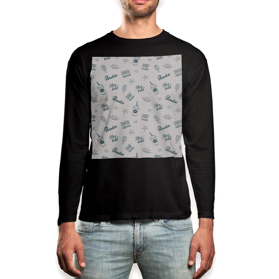 ロング tシャツ メンズ 長袖 ブラック デザイン XS S M L XL 2XL ロンT ティーシャツ 黒 black T shirt long sleeve▼男性用ロングTシャツ ブラック全デザインはこちらから▼▼男性用ロングTシャツ ホワイト・グレー全デザインはこちらから▼商品特徴・16000デザインから選べる！デザインTシャツ！ ・洗濯も赤ちゃんにも安心なウェアプリント 　UltraChrome DGインクは洗濯に対しても色落ちが少なく、高い堅牢度が実証されています。 ・伸縮性に優れた素材、品質とタフネス性に優れたTシャツ。 素材 素材構成：綿　100％ メイン素材：コットン　クルーネックタイプ 注意事項画像はサンプルですので、Tシャツの大きさが若干異なる場合があります。ご覧の環境によっては多少色味に違いを感じる場合がございます。 イメージと違った、モニターと色味が異なるという理由での交換や返金はご対応出来かねます。 写真のカラーは可能な限り実際の商品に色味を近づけていますが、WEBの性質上ご使用のパソコンの設定や環境でカラーが若干異なります。 ご注文後に1点1点制作する受注生産品のため、不良品以外のご返品や交換は固くお断り致します。 機種の選択間違いも保証対象外となりますため、ご注文の際は必ず機種をご確認下さい。発送について完全受注生産のハンドメイド商品となりますので、既製品と比べて発送までお時間を頂いています。 基本的に決済確認後、最大で10営業日での発送となります。繁忙期や休業日明けの場合はさらに時間がかかる場合があります。 その際には別途メールにてご連絡致します。メール便の場合、発送日から到着までに2〜4日ほどかかる場合が多く、紛失などの保障もご対応できかねます。あらかじめご了承下さい。