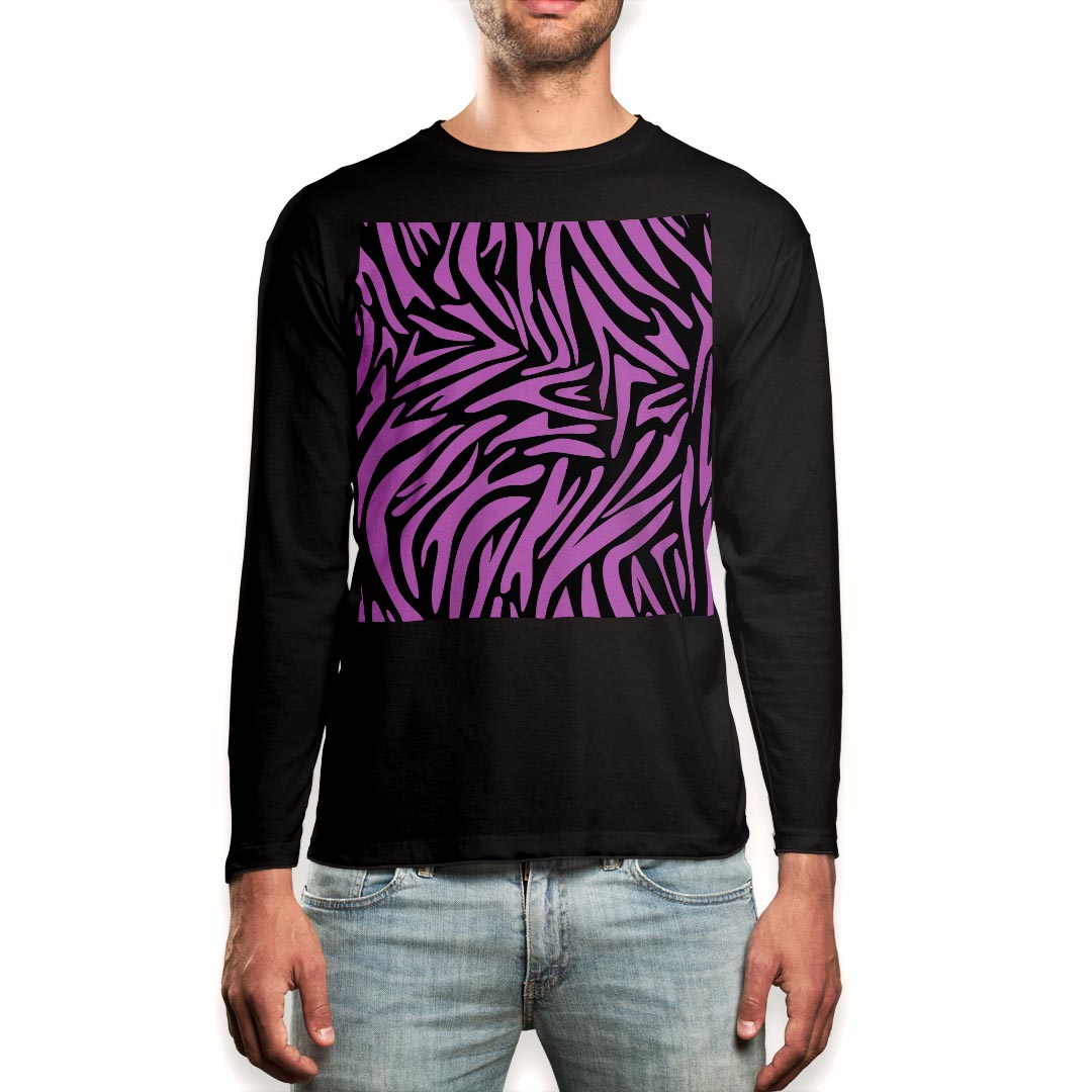 Other - ロング tシャツ メンズ 長袖 ブラック デザイン XS S M L XL 2XL ロンT ティーシャツ 黒 black T shirt long sleeve 012715 黒　ピンク　柄