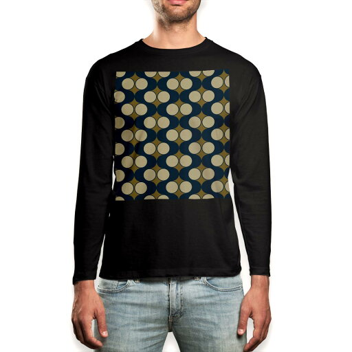 ロング tシャツ メンズ 長袖 ブラック デザイン XS S M L XL 2XL ロンT ティーシャツ 黒 black T shirt long sleeve 013269 丸 ドット 模様 ロング tシャツ メンズ 長袖 ブラック デザイン XS S M L XL 2XL ロンT ティーシャツ 黒 black T shirt long sleeve 013269 丸 ドット 模様