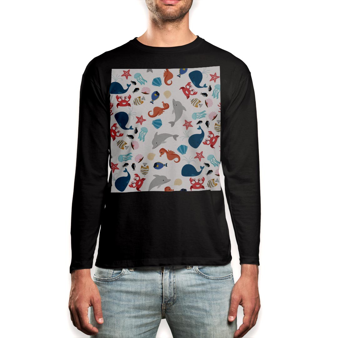 ロング tシャツ メンズ 長袖 ブラック デザイン XS S M L XL 2XL ロンT ティーシャツ 黒 black T shirt long sleeve▼男性用ロングTシャツ ブラック全デザインはこちらから▼▼男性用ロングTシャツ ホワイト・グレー全デザインはこちらから▼商品特徴・16000デザインから選べる！デザインTシャツ！ ・洗濯も赤ちゃんにも安心なウェアプリント 　UltraChrome DGインクは洗濯に対しても色落ちが少なく、高い堅牢度が実証されています。 ・伸縮性に優れた素材、品質とタフネス性に優れたTシャツ。 素材 素材構成：綿　100％ メイン素材：コットン　クルーネックタイプ 注意事項画像はサンプルですので、Tシャツの大きさが若干異なる場合があります。ご覧の環境によっては多少色味に違いを感じる場合がございます。 イメージと違った、モニターと色味が異なるという理由での交換や返金はご対応出来かねます。 写真のカラーは可能な限り実際の商品に色味を近づけていますが、WEBの性質上ご使用のパソコンの設定や環境でカラーが若干異なります。 ご注文後に1点1点制作する受注生産品のため、不良品以外のご返品や交換は固くお断り致します。 機種の選択間違いも保証対象外となりますため、ご注文の際は必ず機種をご確認下さい。発送について完全受注生産のハンドメイド商品となりますので、既製品と比べて発送までお時間を頂いています。 基本的に決済確認後、最大で10営業日での発送となります。繁忙期や休業日明けの場合はさらに時間がかかる場合があります。 その際には別途メールにてご連絡致します。メール便の場合、発送日から到着までに2〜4日ほどかかる場合が多く、紛失などの保障もご対応できかねます。あらかじめご了承下さい。