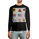 ロング tシャツ メンズ 長袖 ブラック デザイン XS S M L XL 2XL ロンT ティーシャツ 黒 black T shirt long sleeve 014098 海 夏 花火(4)
