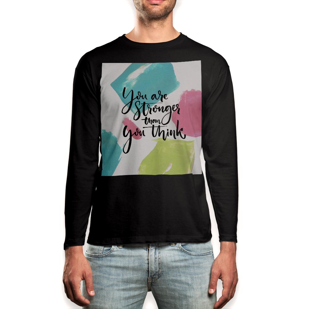 長袖 - ロング tシャツ メンズ 長袖 ブラック デザイン XS S M L XL 2XL ロンT ティーシャツ 黒 black T shirt long sleeve 014250 英語　文字　メッセージ