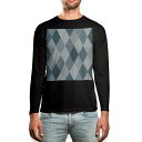 ロング tシャツ メンズ 長袖 ブラック デザイン XS S M L XL 2XL ロンT ティーシャツ 黒 black T shirt long sleeve...