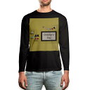 ロング tシャツ メンズ 長袖 ブラック デザイン XS S M L XL 2XL ロンT ティーシャツ 黒 black T shirt long sleeve...