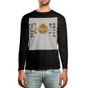 ロング tシャツ メンズ 長袖 ブラック デザイン XS S M L XL 2XL ロンT ティーシャツ 黒 black T shirt long sleeve...