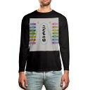 ロング tシャツ メンズ 長袖 ブラック デザイン XS S M L XL 2XL ロンT ティーシャツ 黒 black T shirt long sleeve...