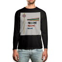 ロング tシャツ メンズ 長袖 ブラック デザイン XS S M L XL 2XL ロンT ティーシャツ 黒 black T shirt long sleeve...
