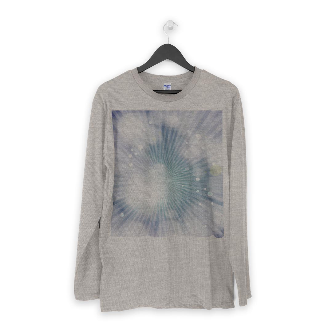 ロング tシャツ メンズ 長袖 ホワイト グレー デザイン XS S M L XL 2XL Tシャツ ティーシャツ T shirt long sleeve 002187 模様　紫　緑
