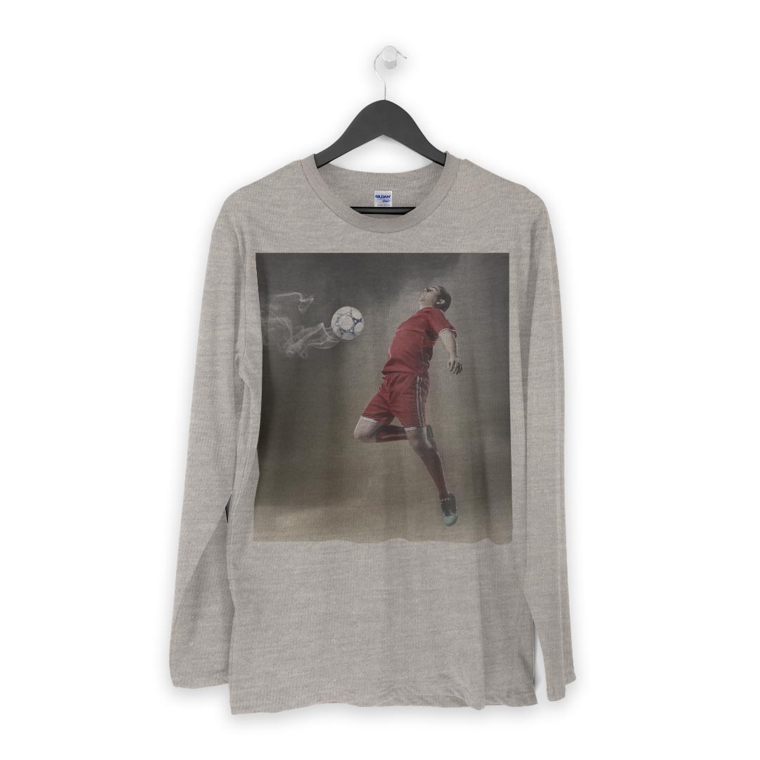 ロング tシャツ メンズ 長袖 ホワイト グレー デザイン XS S M L XL 2XL Tシャツ ティーシャツ T shirt long sleeve 002888 スポーツ　人物　写真