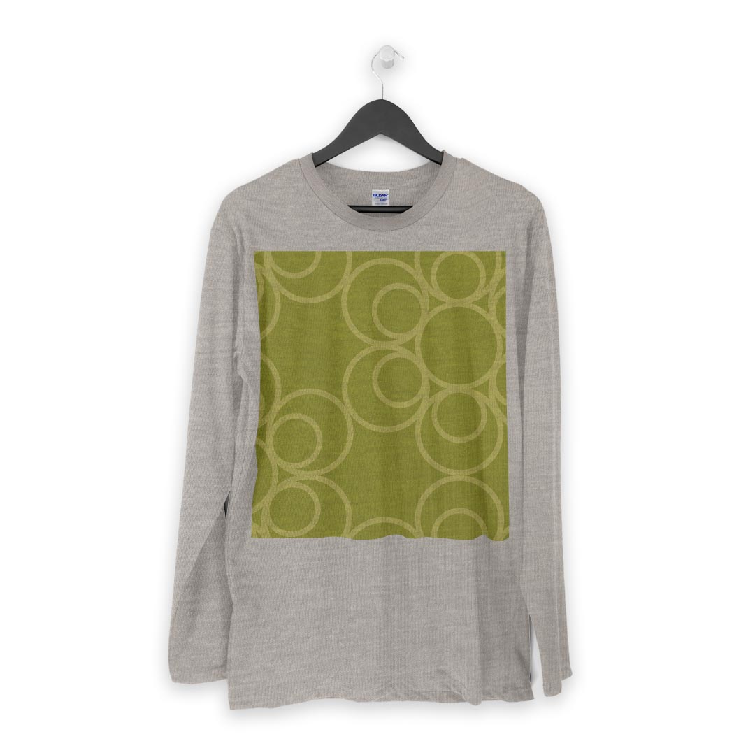 ロング tシャツ メンズ 長袖 ホワイト グレー デザイン XS S M L XL 2XL Tシャツ ティーシャツ T shirt long sleeve 004448 花　シンプル　緑