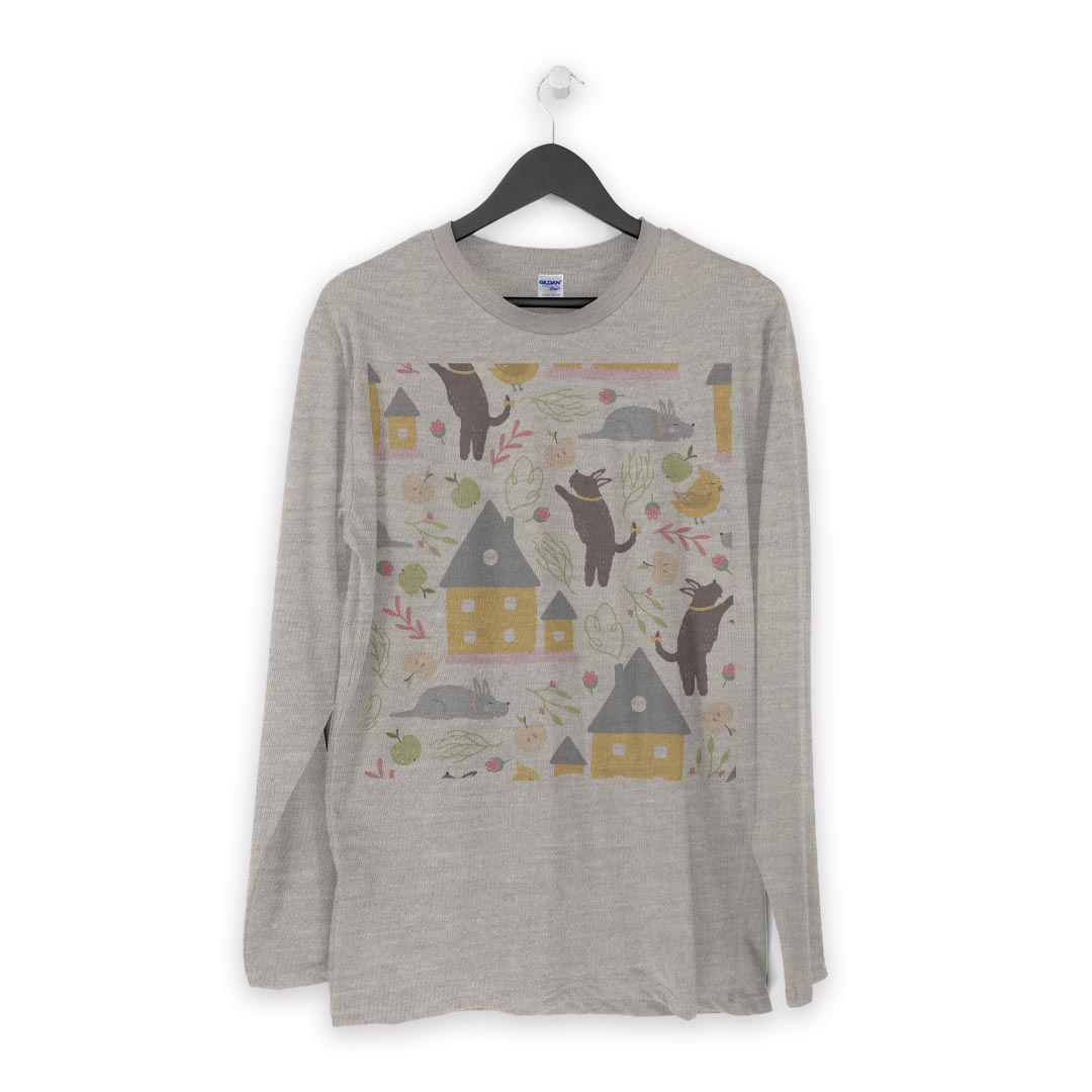 ロング tシャツ メンズ 長袖 ホワイト グレー デザイン XS S M L XL 2XL Tシャツ ティーシャツ T shirt long sleeve 050214