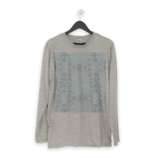 ロング tシャツ メンズ 長袖 ホワイト グレー デザイン XS S M L XL 2XL Tシャツ ティーシャツ T shirt long sleeve 050567