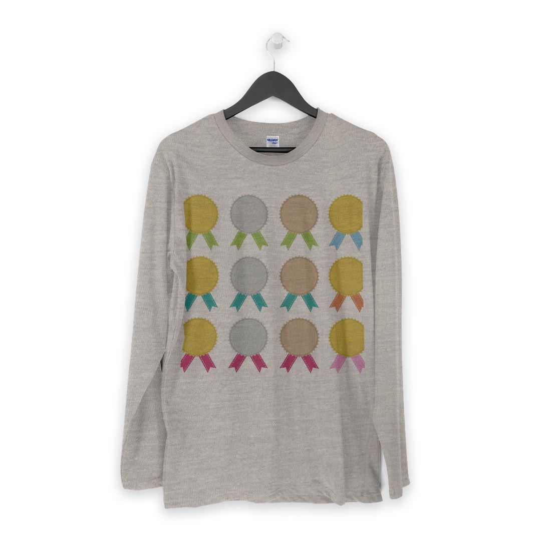 ロング tシャツ メンズ 長袖 ホワイト グレー デザイン XS S M L XL 2XL Tシャツ ティーシャツ T shirt long sleeve 009257 カラフル　シンプル