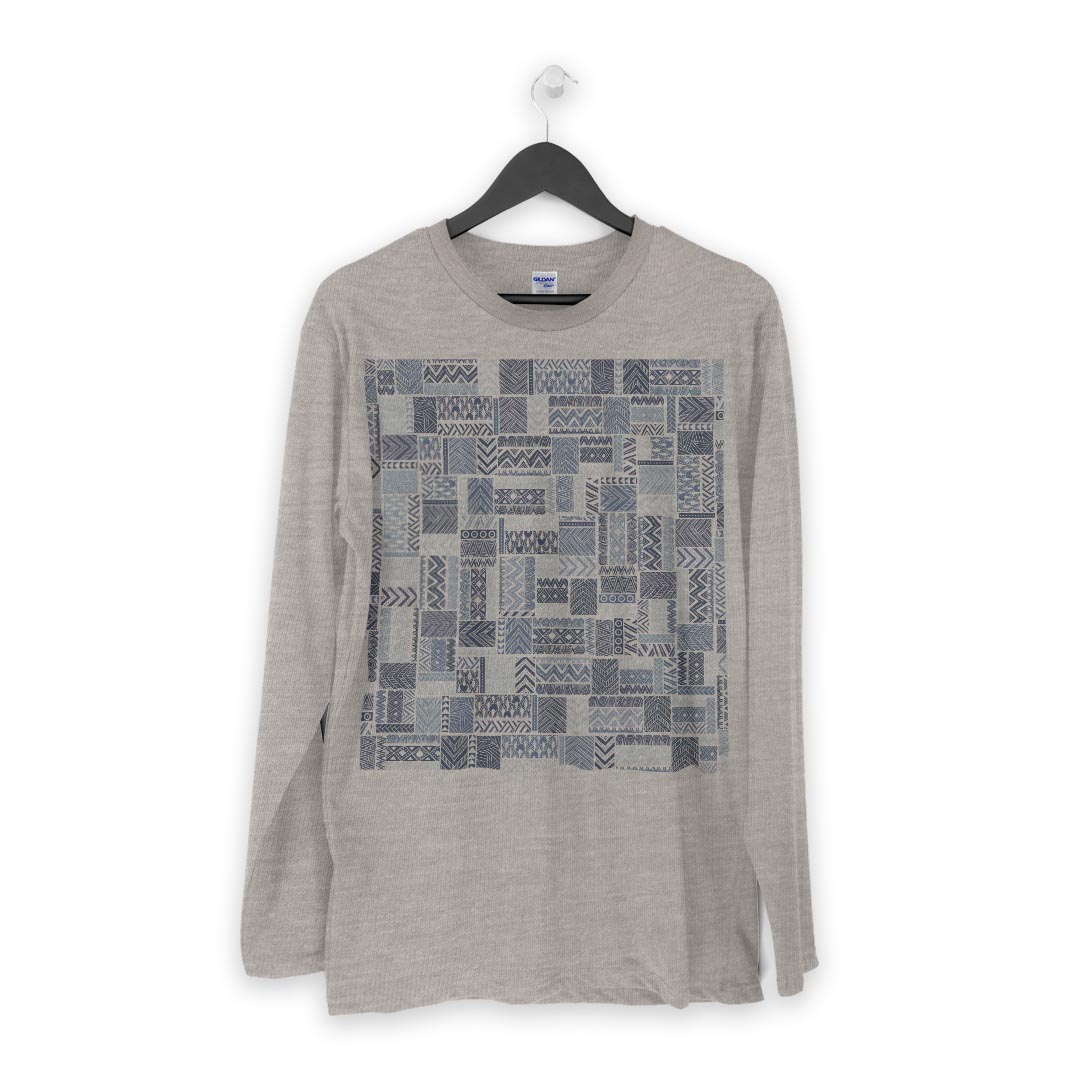 ロング tシャツ メンズ 長袖 ホワイト グレ...の紹介画像3