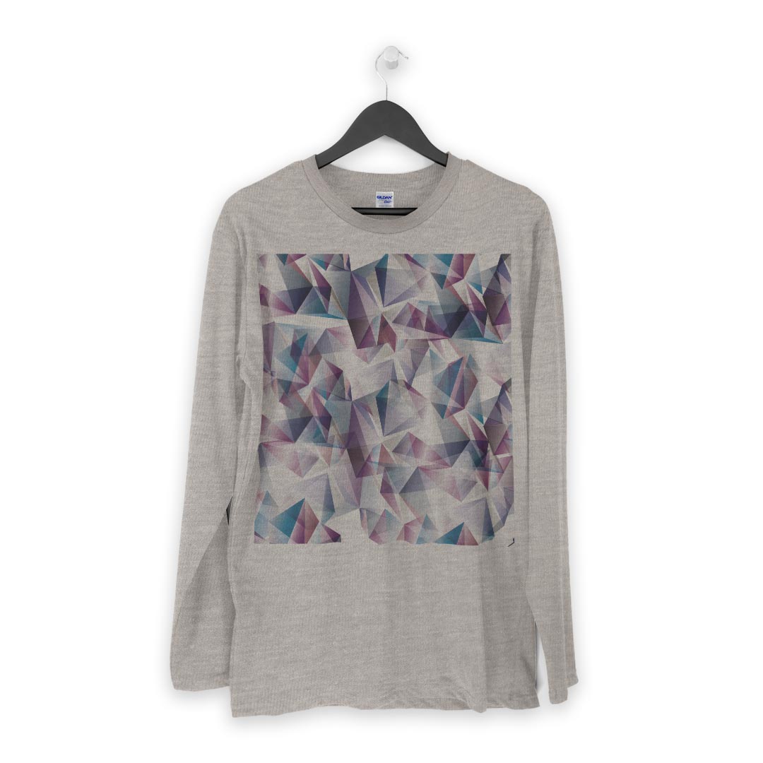 ロング tシャツ メンズ 長袖 ホワイト グレー デザイン XS S M L XL 2XL Tシャツ ティーシャツ T shirt long sleeve 012258 模様　柄　おしゃれ