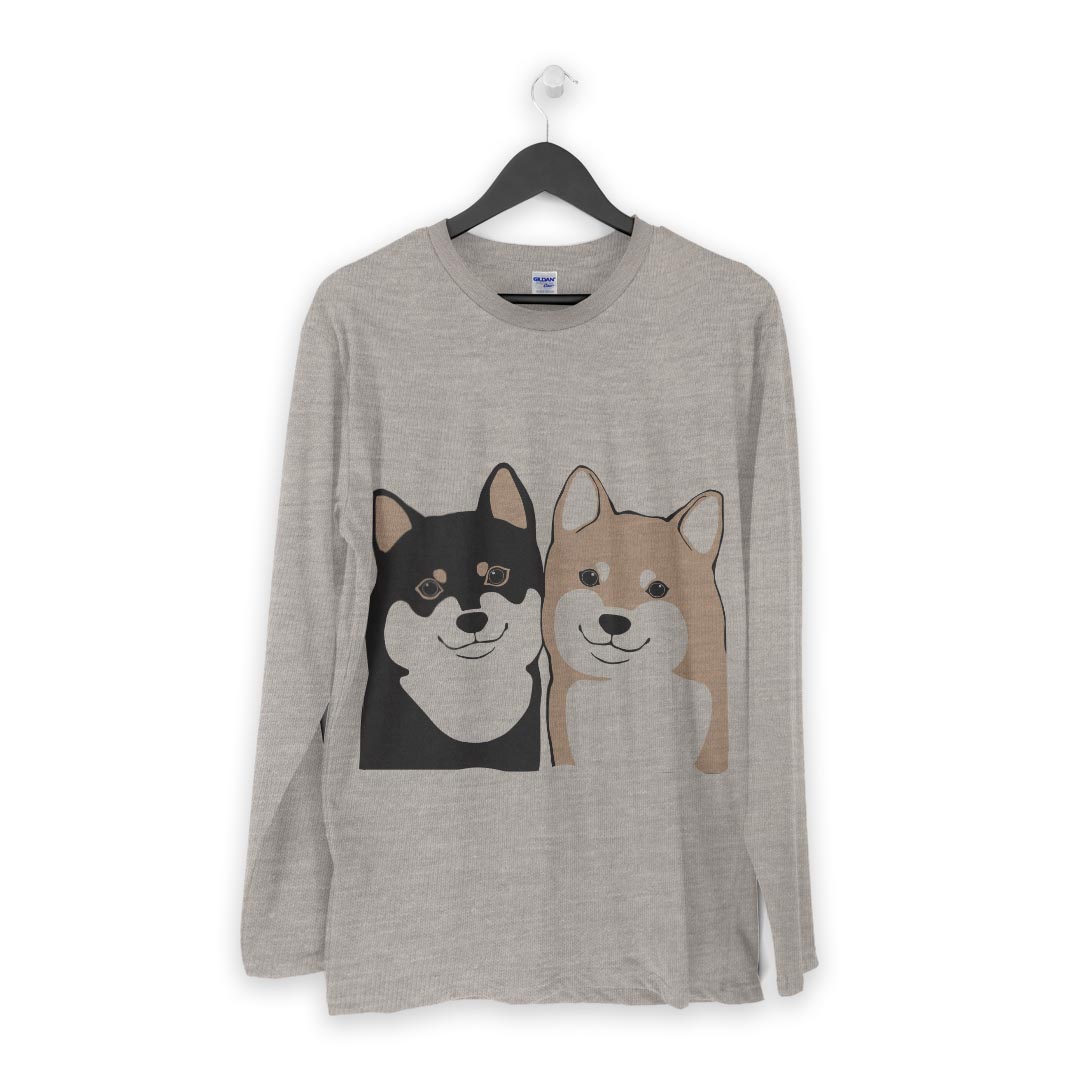 ロング tシャツ メンズ 長袖 ホワイト グレ...の紹介画像3