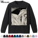 選べる14カラー 長袖リブ付きTシャツ メンズ レディース ユニセックス unisex 長袖 デザイン XS S M L XL 2XL Tシャツ ロング ティー...