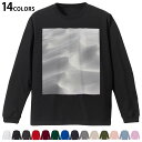 選べる14カラー 長袖リブ付きTシャツ メンズ レディース ユニセックス unisex 長袖 デザイン XS S M L XL 2XL Tシャツ ロング ティーシャツ T shirt 023758 砂 写真