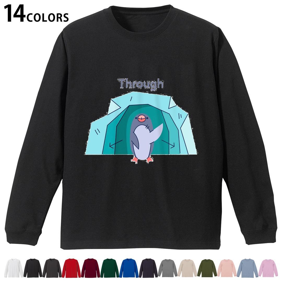 其它 - 選べる14カラー 長袖リブ付きTシャツ メンズ レディース ユニセックス unisex 長袖 デザイン XS S M L XL 2XL Tシャツ ロング ティーシャツ T shirt 035623 アニマル 動物 ペンギン 鳥