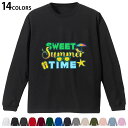 選べる14カラー 長袖リブ付きTシャツ メンズ レディース ユニセックス unisex 長袖 デザイン XS S M L XL 2XL Tシャツ ロング ティー...
