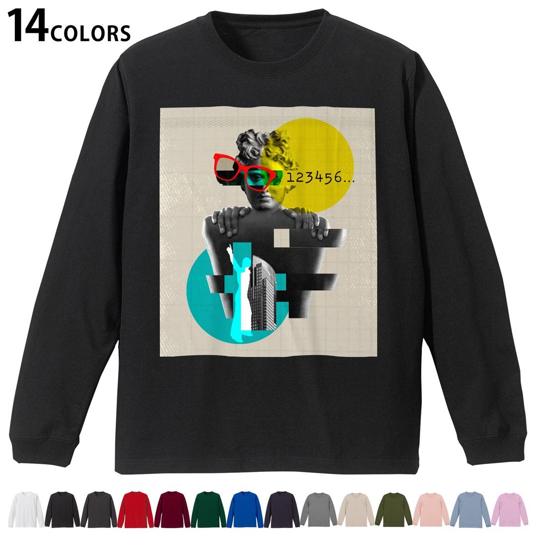 選べる14カラー tシャツ メンズ レディース ユニセックス unisex 長袖 デザイン XS S M L XL 2XL Tシャツ ティーシャツ T shirtホワイト ミックスグレー ブラック レッド バーガンディ アイビーグリーン ロイヤルブルー ネイビー バイオレットパープル サンドベージュ ライトオリーブ▼着用参考画像：XLsize:アシッドブルー▼ ▼着用参考画像：Msize:ホワイト▼ ▼画像をクリックで拡大▼ ホワイト ブラック レッド&nbsp; バーガンディ ロイヤルブルー ネイビー スミ ストーングレー アシッドブルー ライトパープル アイビーグリーン サンドベージュ ライトオリーブ オフピンク ※ブラック・ネイビーは印刷の都合上デザインの色見が他カラーと異なる場合があります。 ▼カラー全デザインはこちらから▼ ▼リブなしグレー・ホワイト全デザインはこちらから▼ ▼リブなしブラック全デザインはこちらから▼