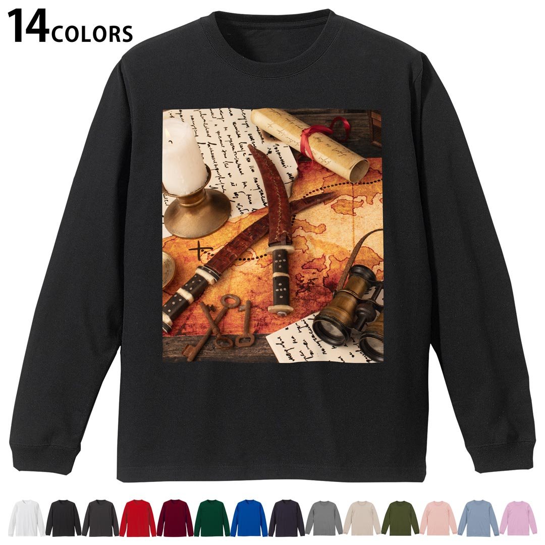 選べる14カラー 長袖リブ付きTシャツ メンズ レディース ユニセックス unisex 長袖 デザイン XS S M L ..