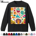 選べる14カラー 長袖リブ付きTシャツ メンズ レディース ユニセックス unisex 長袖 デザイン XS S M L XL 2XL Tシャツ ロング ティー...