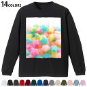選べる14カラー 長袖リブ付きTシャツ メンズ レディース ユニセックス unisex 長袖 デザイン XS S M L XL 2XL Tシャツ ロング ティー...