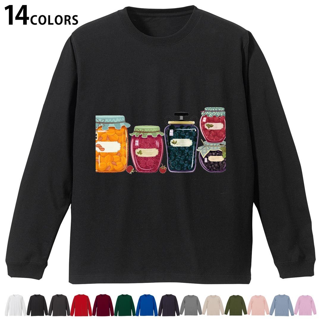 選べる14カラー 長袖リブ付きTシャツ メンズ レディース ユニセックス unisex 長袖 デザイ ...