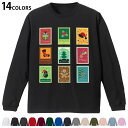 選べる14カラー 長袖リブ付きTシャツ メンズ レディース ユニセックス unisex 長袖 デザイン XS S M L XL 2XL Tシャツ ロング ティー...