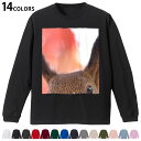選べる14カラー 長袖リブ付きTシャツ メンズ レディース ユニセックス unisex 長袖 デザイン XS S M L XL 2XL Tシャツ ロング ティー...