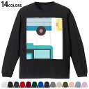 選べる14カラー 長袖リブ付きTシャツ メンズ レディース ユニセックス unisex 長袖 デザイン XS S M L XL 2XL Tシャツ ロング ティー...