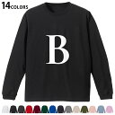 選べる14カラー 長袖リブ付きTシャツ メンズ レディース ユニセックス unisex 長袖 デザイン XS S M L XL 2XL Tシャツ ロング ティー...
