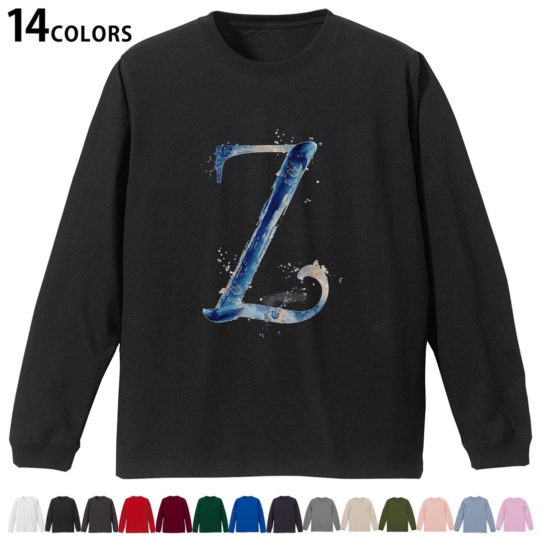 Other - 選べる14カラー 長袖リブ付きTシャツ メンズ レディース ユニセックス unisex 長袖 デザイン XS S M L XL 2XL Tシャツ ロング ティーシャツ T shirt 019641 文字 z アルファベット