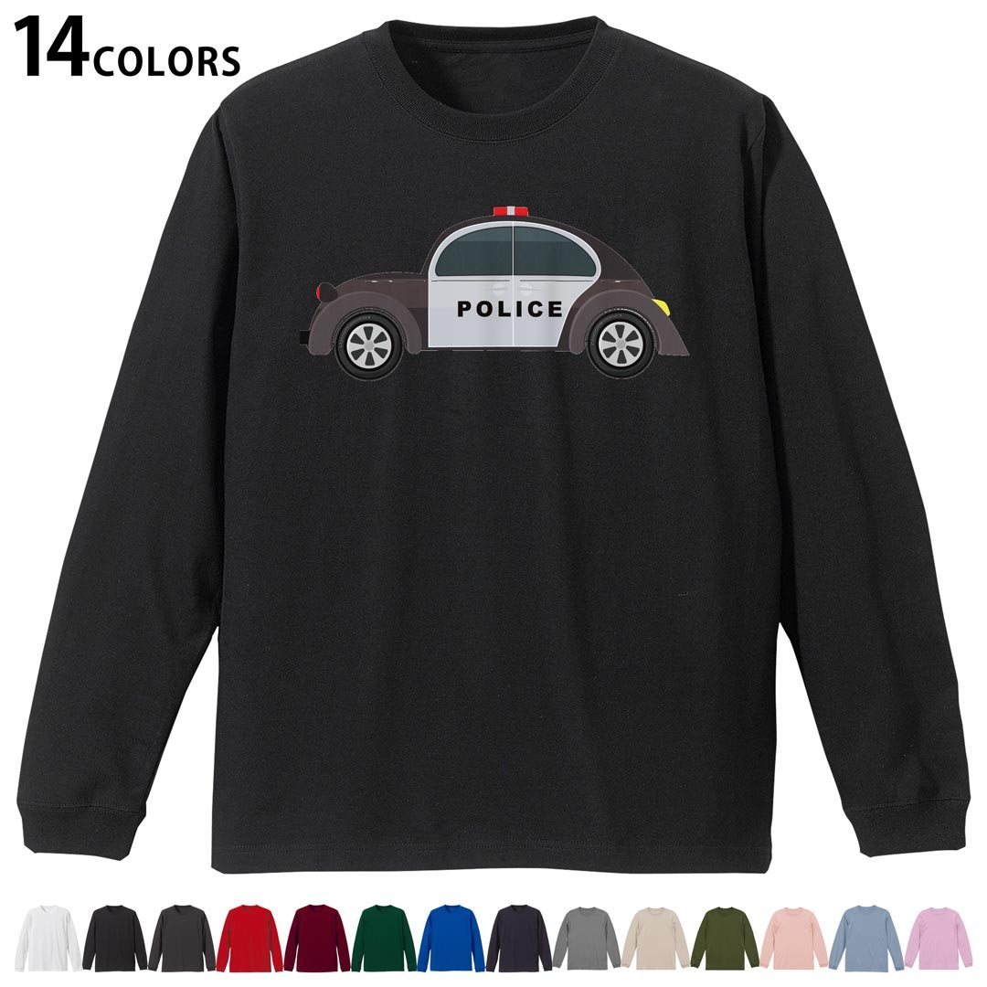 Other - 選べる14カラー 長袖リブ付きTシャツ メンズ レディース ユニセックス unisex 長袖 デザイン XS S M L XL 2XL Tシャツ ロング ティーシャツ T shirt 019976 アメリカ パトカー