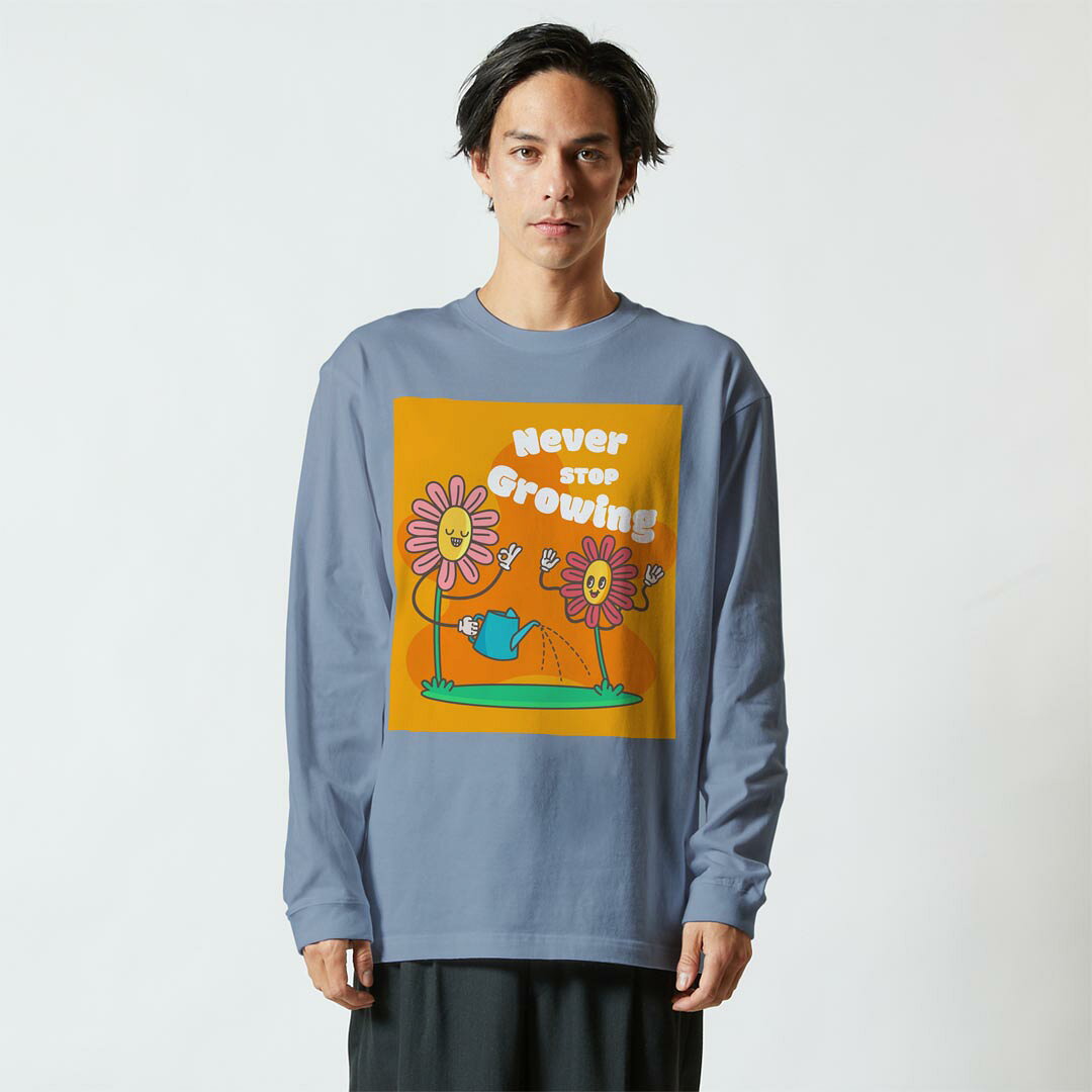 選べる14カラー 長袖リブ付きTシャツ メンズ レディース ユニセックス unisex 長袖...
