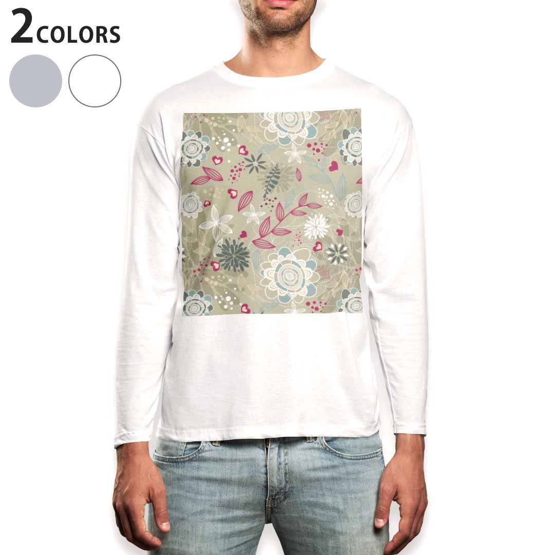 ロング tシャツ メンズ 長袖 ホワイト グレー デザイン XS S M L XL 2XL Tシャツ ティーシャツ T shirt long sleeve上記で使用したデザインTシャツはこちら▼男性用ロングTシャツ全デザインはこちらから▼商...