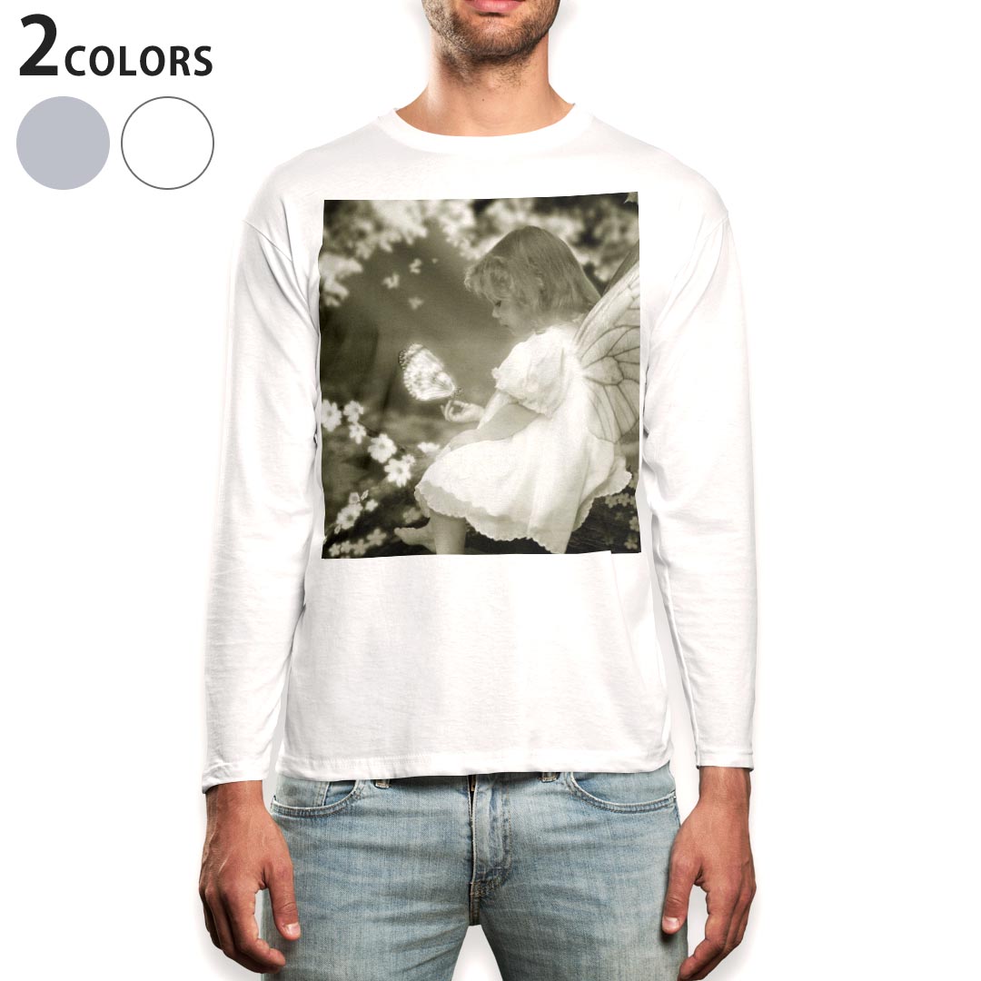 ロング tシャツ メンズ 長袖 ホワイト グレー デザイン XS S M L XL 2XL Tシャツ ティーシャツ T shirt..