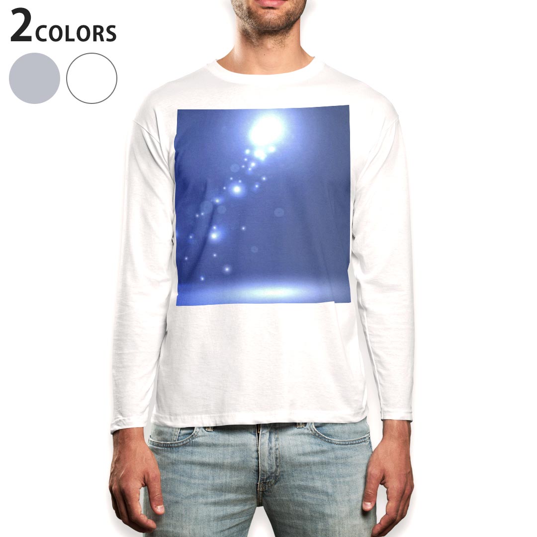 ロング tシャツ メンズ 長袖 ホワイト グレー デザイン XS S M L XL 2XL Tシャツ ティーシャツ T shirt long sleeve 001390 光