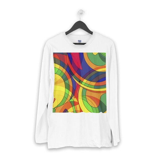 ロング tシャツ メンズ 長袖 ホワイト グレー デザイン XS S M L XL 2XL Tシャツ ティーシャツ T shirt long sleeve 000483 カラフル