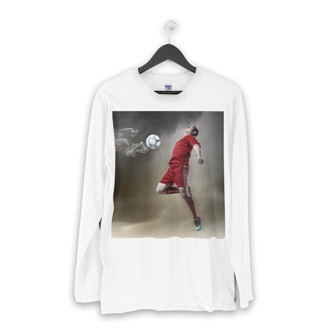 ロング tシャツ メンズ 長袖 ホワイト グレー デザイン XS S M L XL 2XL Tシャツ ティーシャツ T shirt long sleeve 002888 スポーツ　人物　写真