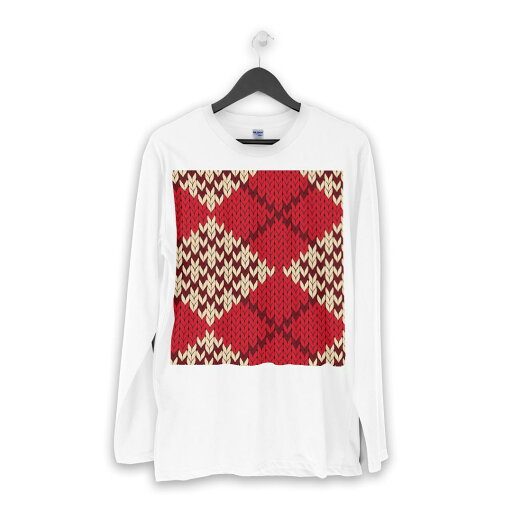 ロング tシャツ メンズ 長袖 ホワイト グレー デザイン XS S M L XL 2XL Tシャツ ティーシャツ T shirt long sleeve 004190 チェック 赤 模様