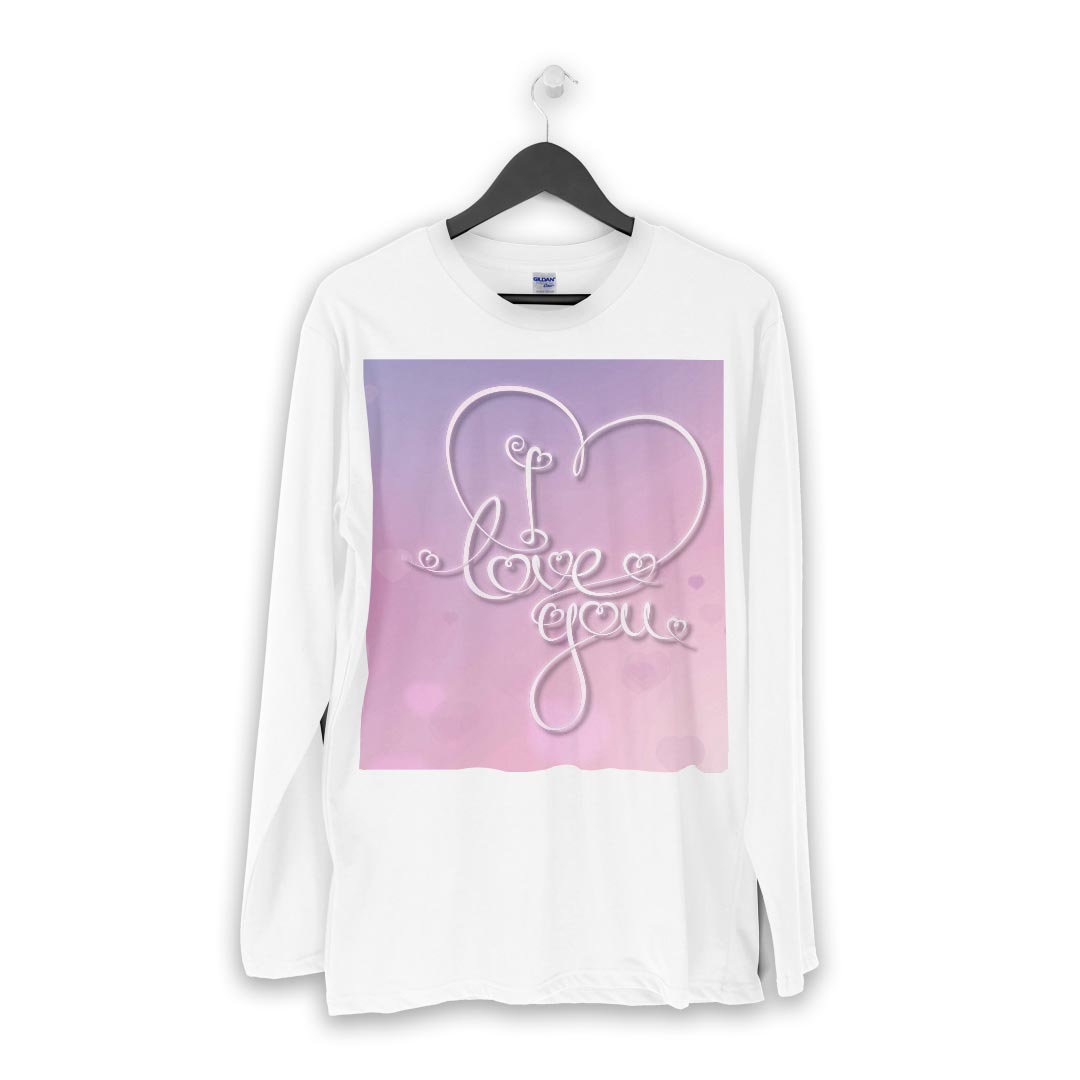 ロング tシャツ メンズ 長袖 ホワイト グレー デザイン XS S M L XL 2XL Tシャツ ティーシャツ T shirt long sleeve 007382 ハート　文字　ピンク　紫