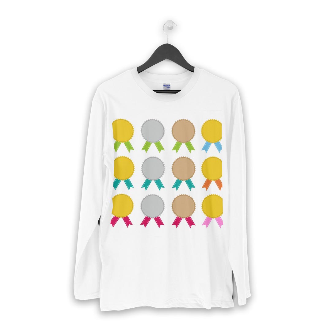 ロング tシャツ メンズ 長袖 ホワイト グレー デザイン XS S M L XL 2XL Tシャツ ティーシャツ T shirt long sleeve 009257 カラフル　シンプル