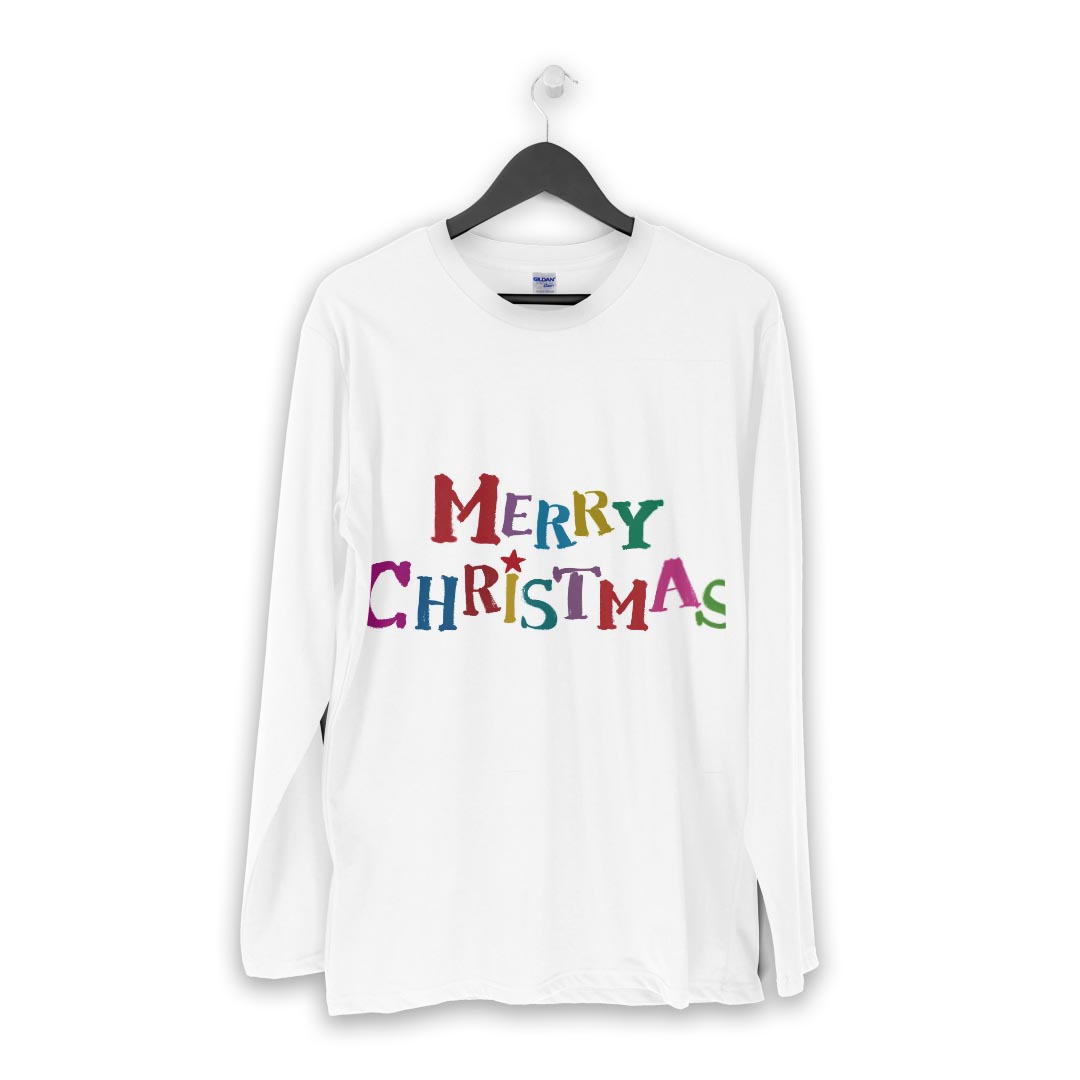 ロング tシャツ メンズ 長袖 ホワイト グレー デザイン XS S M L XL 2XL Tシャツ ティーシャツ T shirt long sleeve 009852 クリスマス　英語　文字