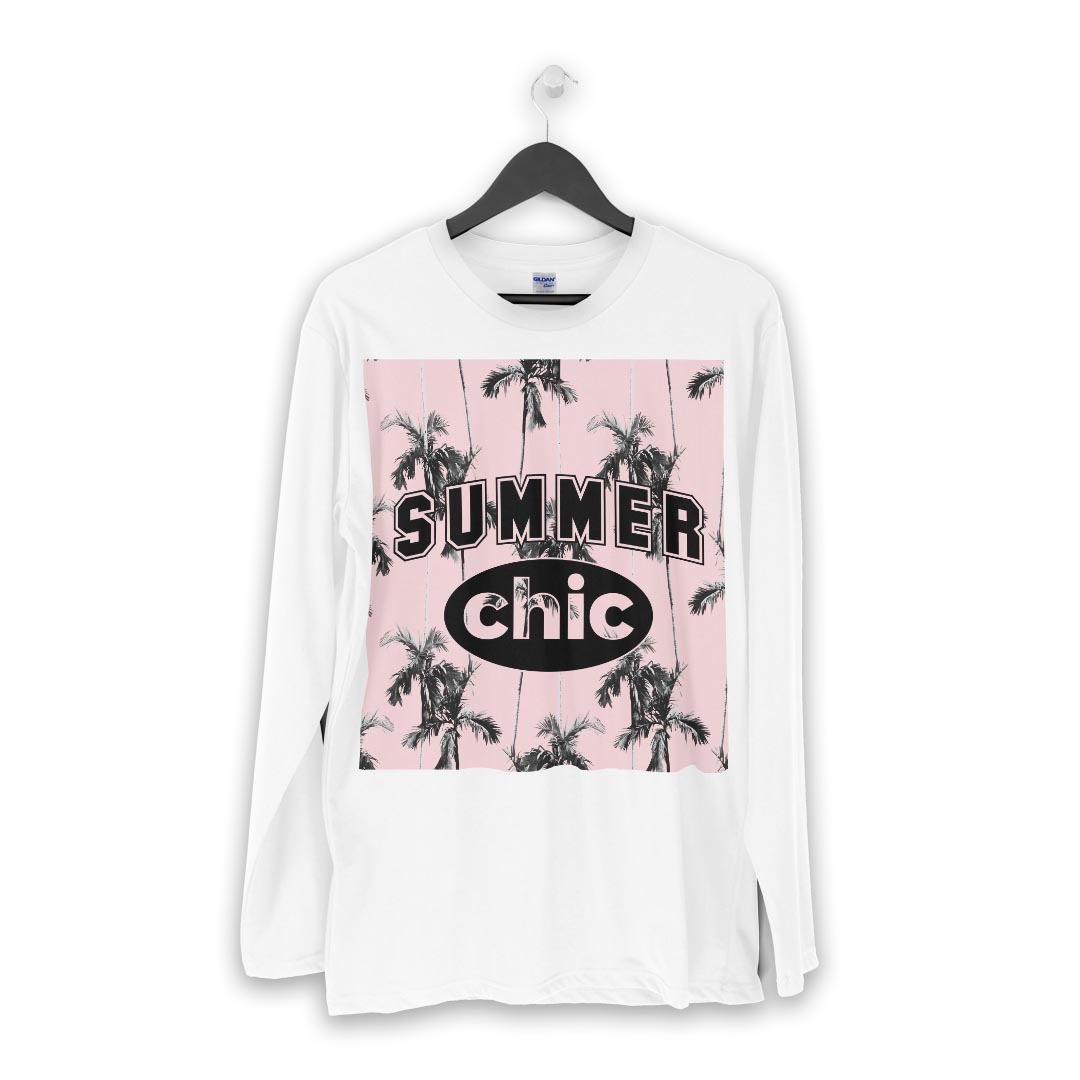 ロング tシャツ メンズ 長袖 ホワイト グレー デザイン XS S M L XL 2XL Tシャツ ティーシャツ T shirt long sleeve 011205 夏　ヤシの木　英語