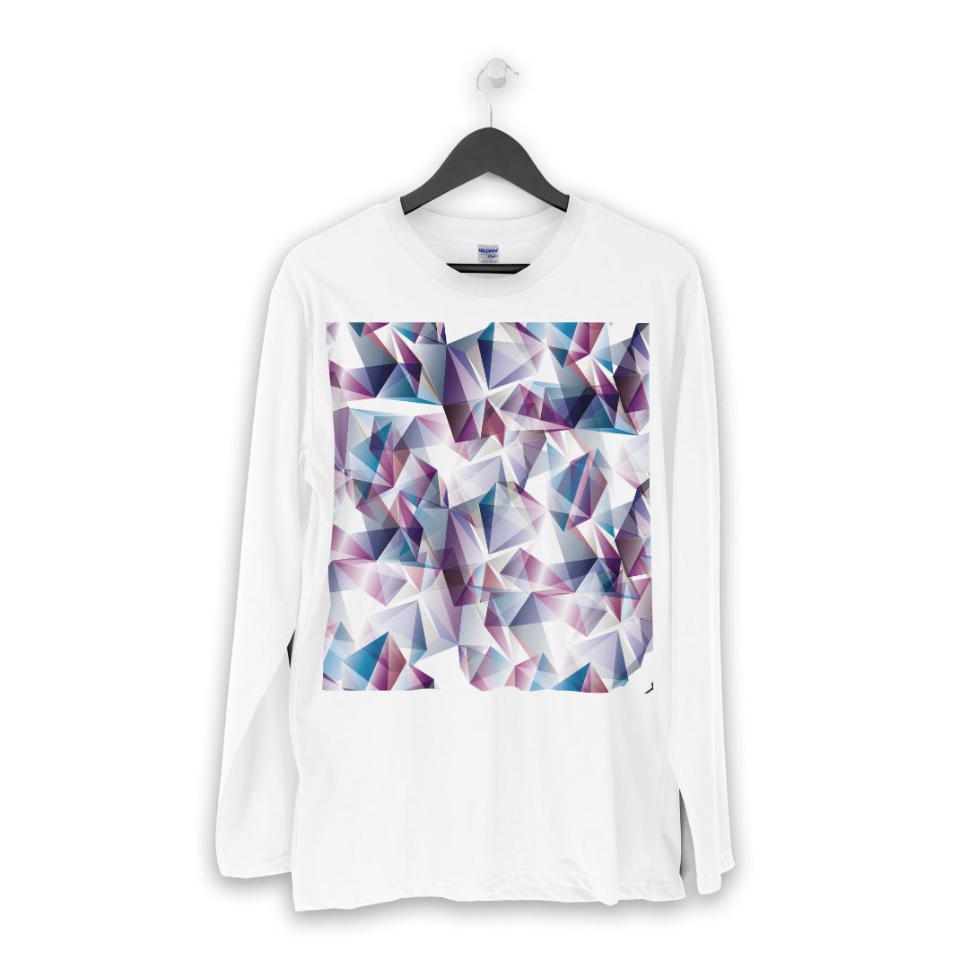 ロング tシャツ メンズ 長袖 ホワイト グレー デザイン XS S M L XL 2XL Tシャツ ティーシャツ T shirt long sleeve 012258 模様　柄　おしゃれ