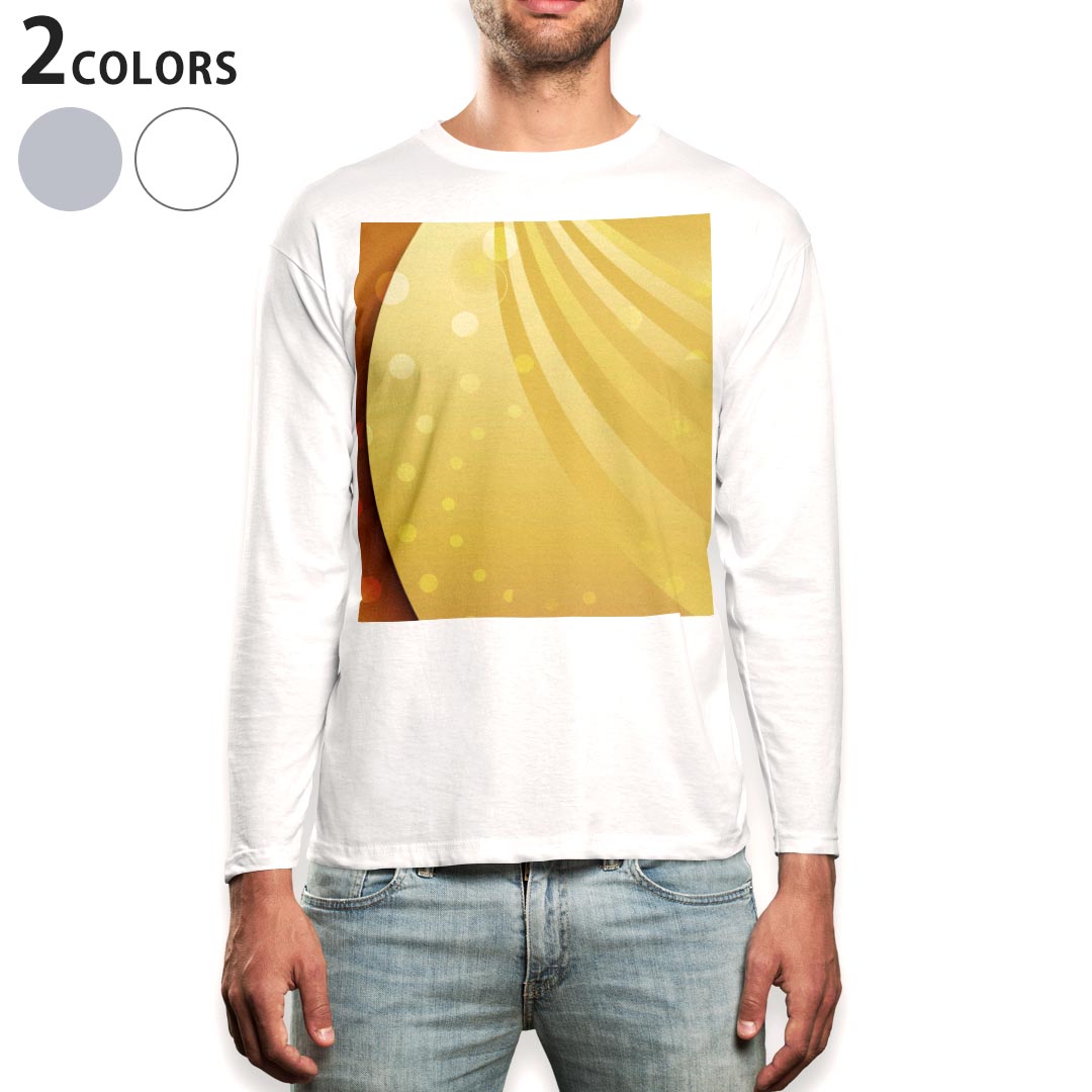 ロング tシャツ メンズ 長袖 ホワイト グレー デザイン XS S M L XL 2XL Tシャツ ティーシャツ T shirt long sleeve 002156 シンプル オレンジ