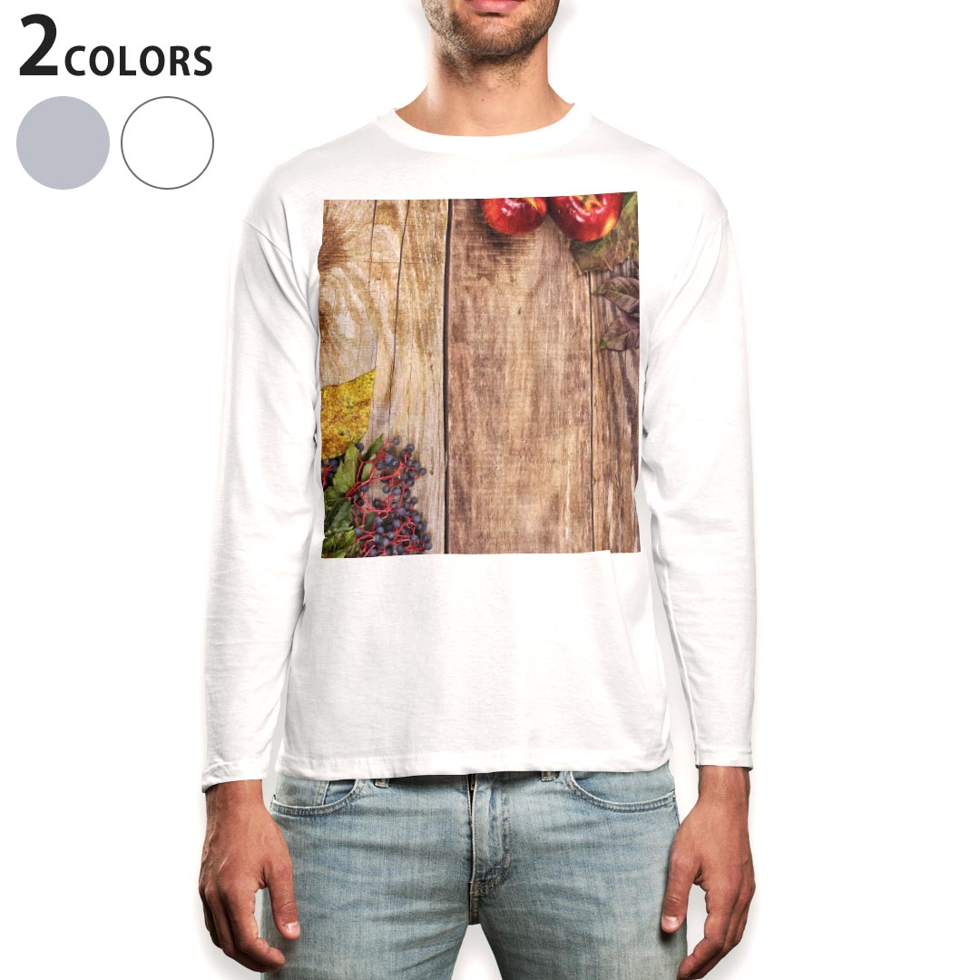 ロング tシャツ メンズ 長袖 ホワイト グレー デザイン XS S M L XL 2XL Tシャツ ...
