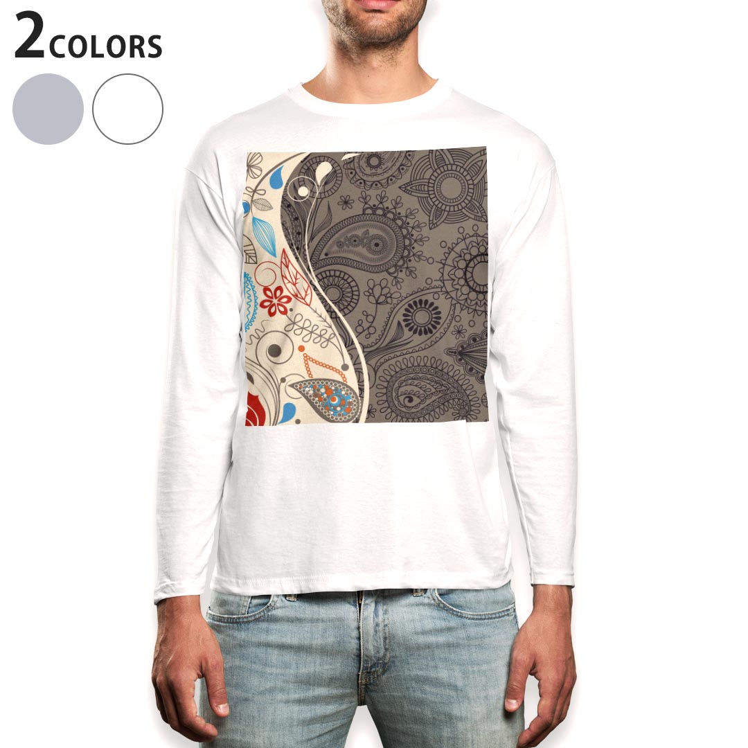 ロング tシャツ メンズ 長袖 ホワイト グレー デザイン XS S M L XL 2XL Tシャツ ティーシャツ T shirt long sleeve上記で使用したデザインTシャツはこちら▼男性用ロングTシャツ全デザインはこちらから▼商品特徴・16000デザインから選べる！デザインTシャツ！ ・洗濯も赤ちゃんにも安心なウェアプリント 　UltraChrome DGインクは洗濯に対しても色落ちが少なく、高い堅牢度が実証されています。 ・伸縮性に優れた素材、品質とタフネス性に優れたTシャツ。 素材 素材構成：綿　100％ メイン素材：コットン　クルーネックタイプ 注意事項画像はサンプルですので、Tシャツの大きさが若干異なる場合があります。ご覧の環境によっては多少色味に違いを感じる場合がございます。 イメージと違った、モニターと色味が異なるという理由での交換や返金はご対応出来かねます。 写真のカラーは可能な限り実際の商品に色味を近づけていますが、WEBの性質上ご使用のパソコンの設定や環境でカラーが若干異なります。 ご注文後に1点1点制作する受注生産品のため、不良品以外のご返品や交換は固くお断り致します。 選択間違いも保証対象外となりますため、ご注文の際は必ずサイズやカラーをご確認下さい。洗濯の際は、商品の色あせを避けるため手洗いをおすすめします。 つけ置き洗いは避けてください。 タンブラー乾燥はお控えください。発送について完全受注生産のハンドメイド商品となりますので、既製品と比べて発送までお時間を頂いています。 基本的に決済確認後、最大で10営業日での発送となります。繁忙期や休業日明けの場合はさらに時間がかかる場合があります。 その際には別途メールにてご連絡致します。メール便の場合、発送日から到着までに2〜4日ほどかかる場合が多く、紛失などの保障もご対応できかねます。あらかじめご了承下さい。